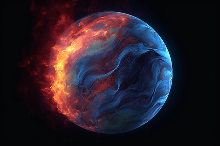 燃烧的行星图片