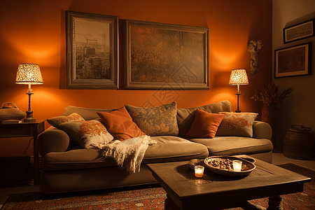 室内客厅沙发设计图背景图片