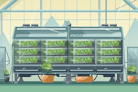 智能温室蔬菜图片