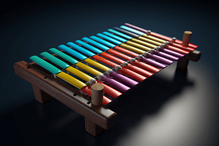 彩色木琴奏乐图片