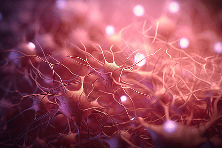 神经元及其连接图片