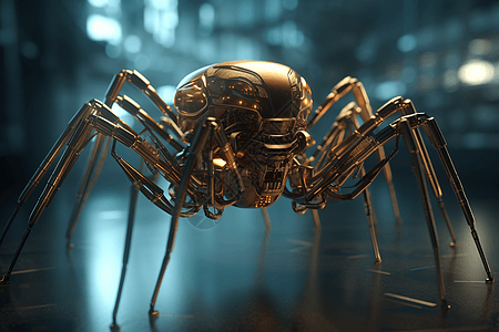 金属蜘蛛机器人图片