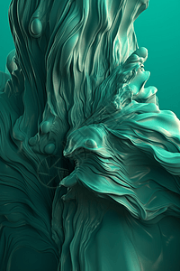 绿松色3D流体背景图片