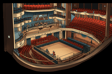 舞台戏剧院全景图片