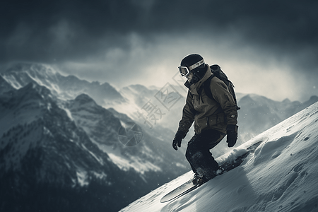 雪山户外滑雪图片