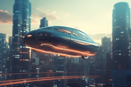 未来悬浮汽车图片