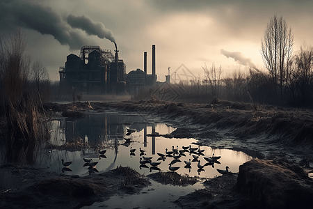 燃煤电厂环境污染图片