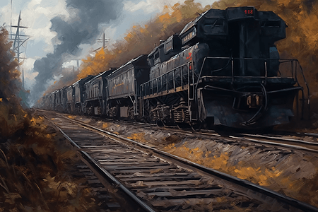列车煤炭运输图片