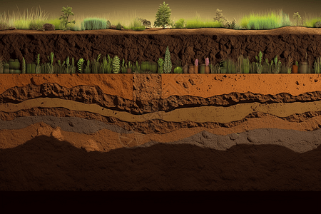 土壤结构图背景图片