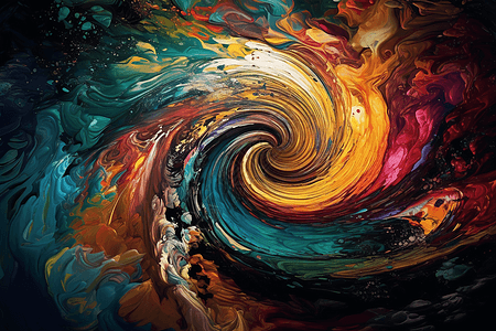 多种颜色漩涡液体纹理抽象设计图片