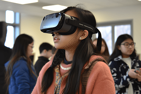 学生通过VR中体验不同的文化背景图片