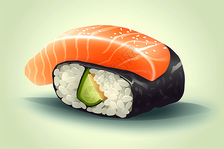 卡通的寿司背景图片