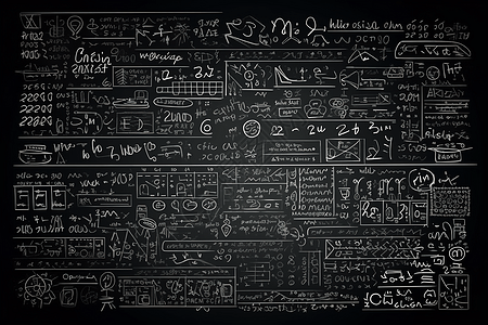 数学方程式黑板图片