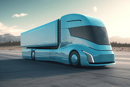 未来运输卡车图片