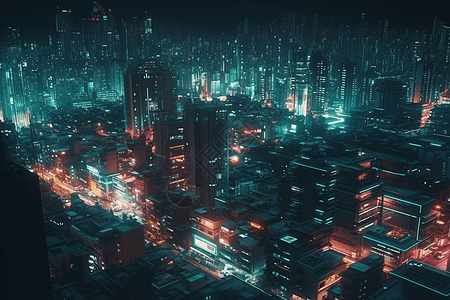 夜晚的城市图片