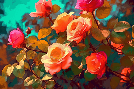 玫瑰花植物图片