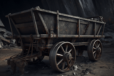 铁质煤矿车图片