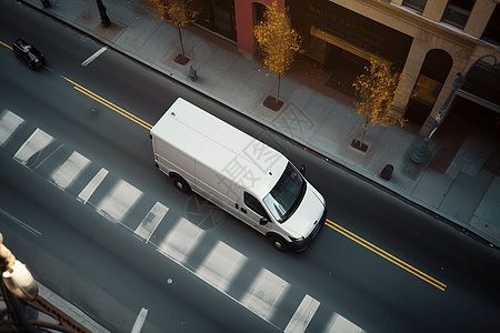 城市街道上的货车图片