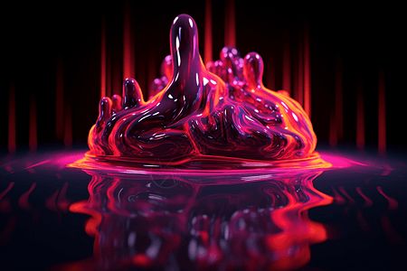 抽象的液体流动图片