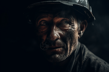 勤劳的煤矿工人图片