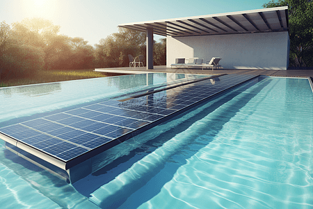 用于游泳池的太阳能热水系统图片