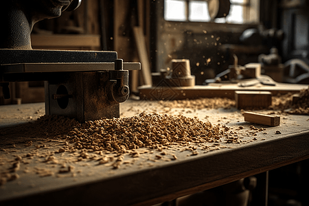 木材和锯末工业艺术性高清图片