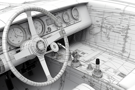 汽车转向方向盘图片