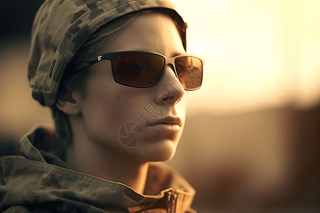 女性军人背景图片