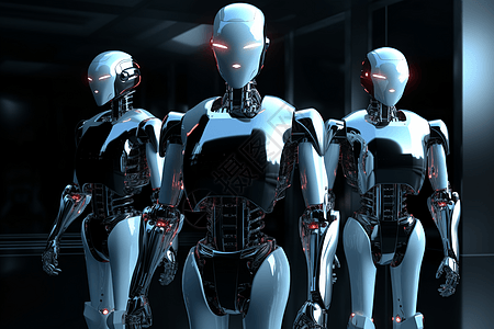 女性机器人保镖背景