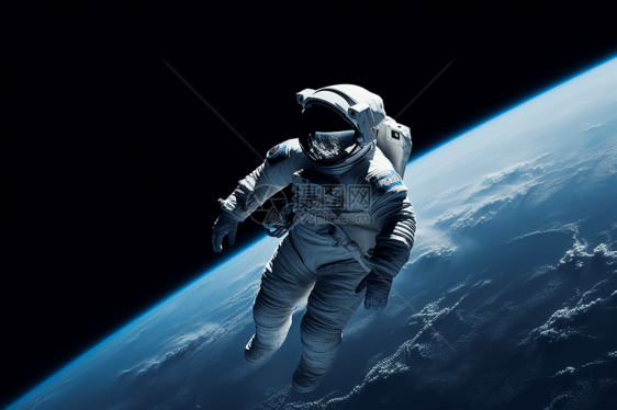 漂浮在太空中的宇航员图片