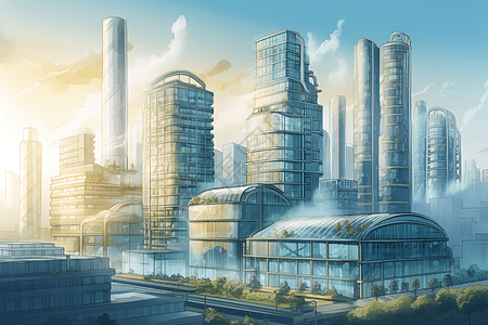 未来城市规划背景图片