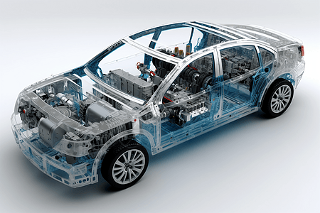 科技的氢燃料汽车图片