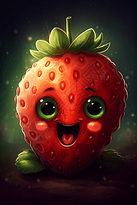 可爱的草莓图片