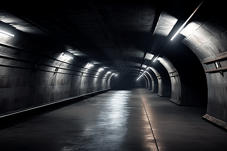 安静的隧道背景图片