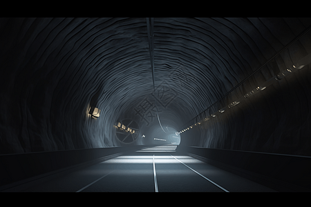 隧道的灯光图片