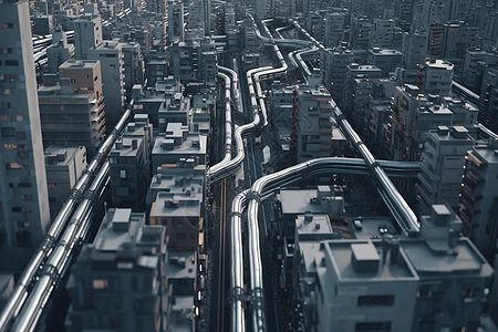 城市管道背景图片