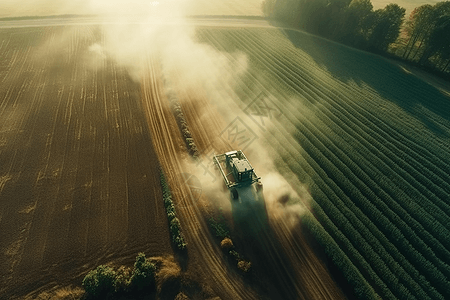机器喷洒农药图片