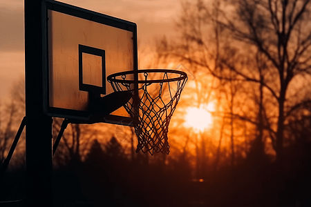 篮球架照片背景图片