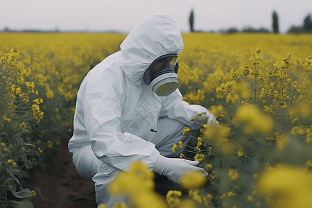 科学家研究花草生长图片