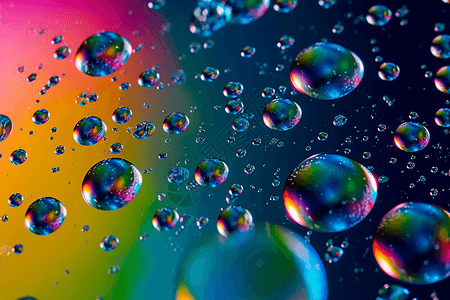 彩色肥皂泡泡高清图片