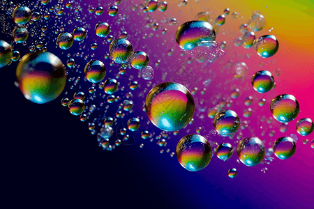 彩色泡泡水图片