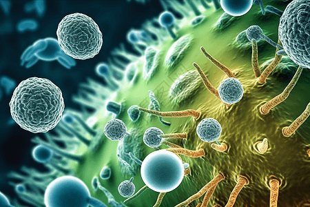 微观细菌病原体概念图图片