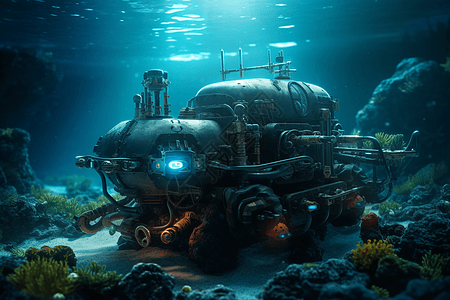 水下的机器人图片