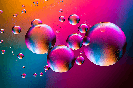 粉色的水泡沫图片