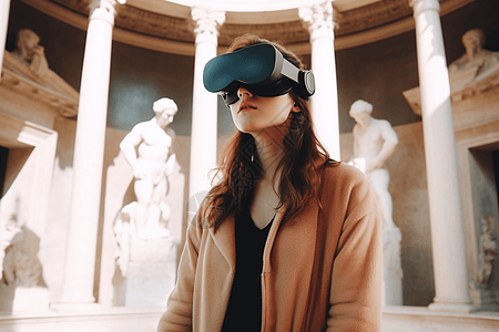 艺术馆里的VR体验图片