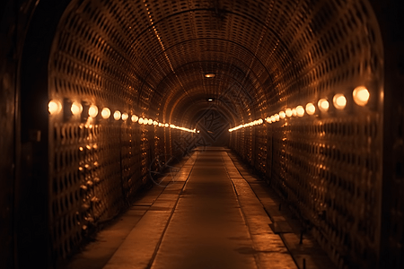 昏暗的地下隧道图片