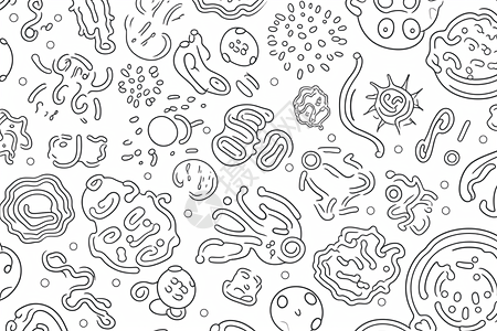 细菌微生物图背景图片