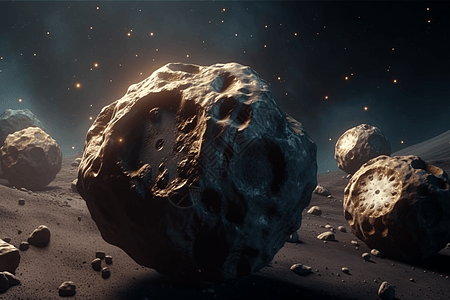 小行星采矿图片