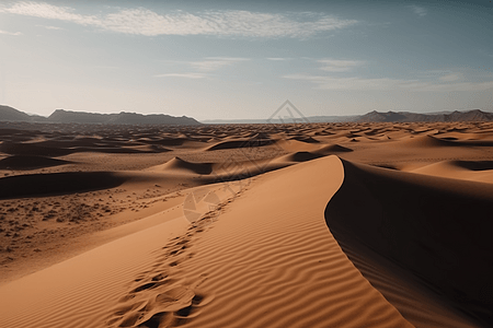沙漠中的荒凉之美图片