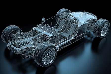 汽车结构图背景图片